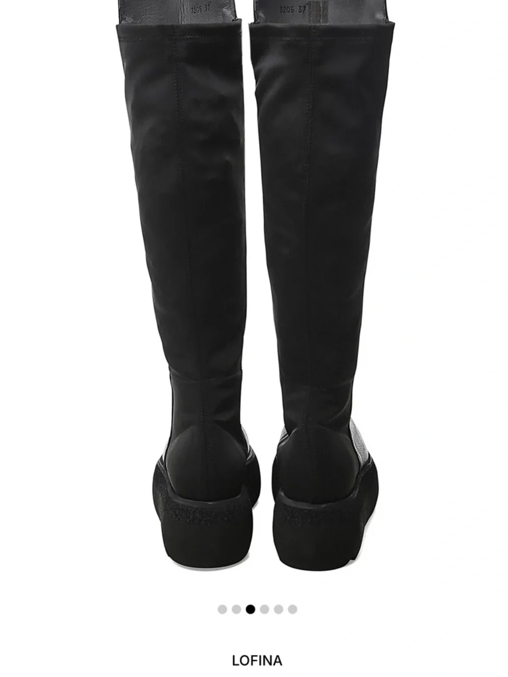 Minimalist Black Over-the-Knee Platform Boots